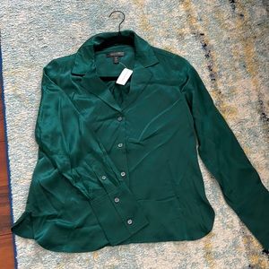 NWT Banana Republic Silk-effect Blouse
